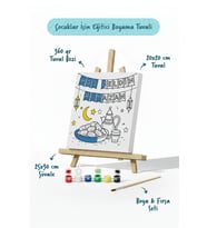 Ramazan Eğitici Boyama Seti Hoş Geldin Ramazan Sofrası (Şövaleli)