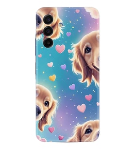 Samsung Galaxy A17 Kılıf Boutique Baskılı Resimli Kalp ve Köpek Pcode -034