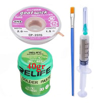 RELIFE Krem Lehim 183°C,40Gr Flux Lehim Toplama CP-2015 Emme Teli Seti03