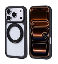Apple iPhone 17 Pro Kılıf M-Safe Şarj Özellikli Standlı Zore Piza Silikon Kapak