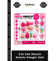 Özel Üretim Temizlik Banyo Mutfak Pratik 4'LÜ ÇOK AMAÇLI KUTULU SÜNGER SETİ