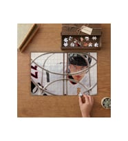 Buz Hokeyi Oyuncusu Tasarımı 240 parça Ahşap Puzzle Ahşap Kutuda MP00892
