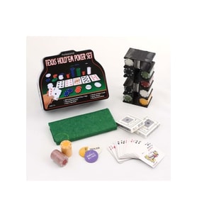 Kişiye Özel 200 Chip Ve 2 Adet İskambil Kağıt Setine Sahip Poker Oyunu - 21x26cm
