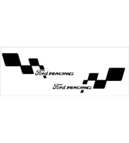 Bayraklı Fo rd Racing yan kapı araba stickeri