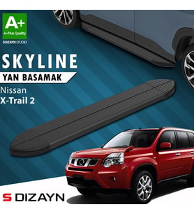 S-Dizayn Nissan X-Trail T31 Skyline Siyah Yan Basamak 173 Cm 2007-2014 A+ Kalite