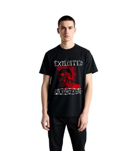 Erkek Punk Rock Grafik Baskılı Kısa Kollu Tişört Crew Yaka Konforlu Günlük Kesim Rahat Modern Şık