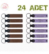 A Kahve & Mor Menekşe, Sanat Fuarı Ziyaretçilerine Sürpriz, 24’lü Set, Kişiye Özel Deri Hediyelik