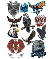Kartal Eagle Sticker Set 11 Parça Telefon, Tablet, Defter, Laptop Sticker
