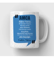 Kişiye Özel Canım Amcam İsimli Kupa Bardak