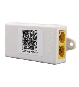 POE-RP12 1 PORT POE GİRİŞ BESLEME+ 2 PORT POE ÇIKIŞ 10/100 PLASTİK KASA POE REPEATER