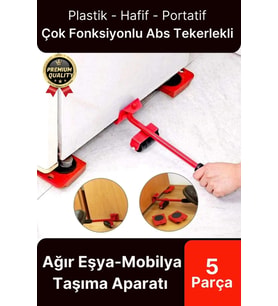 Çok Fonksiyonlu Abs Tekerlekli Ağır Beyaz Eşya Mobilya Krikolu Taşıma Kaydırma Aleti Aparatı Seti