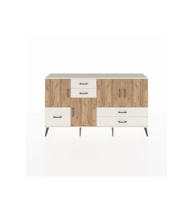 Arges Konsol 4 Raflı 5 Çekmeceli 4 Kapaklı 176x30x99 Aytaşı-Çam/Aytaşı