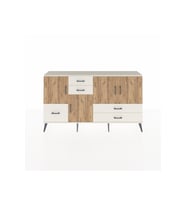 Arges Konsol 4 Raflı 5 Çekmeceli 4 Kapaklı 176x30x99 Aytaşı-Çam/Aytaşı