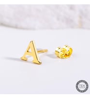 14 Ayar Altın A Harf Küpe 0,45 gr