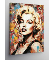 Kanvas Tablo İkonik Marilyn Yansıması