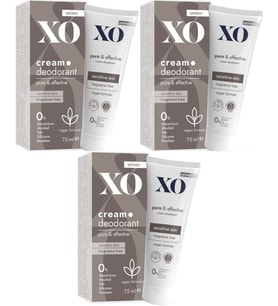 XO Krem Deodorant 75ML Unisex Pure & Effective Kokusuz (3 Lü Set)