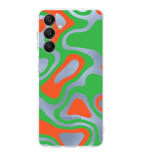 PrintiFy Samsung Galaxy A26 ile Uyumlu Kamera Korumalı Renkli Desen Tasarımlı Şeffaf Silikon Kılıf