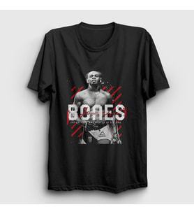 Presmono Unisex Siyah Bones Jon Jones Mma Ufc T-Shirt 426911tt