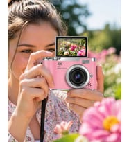 Sosyal Medya İçerik Kamera 48 Video Flip Ekranlı Dijital Kamera