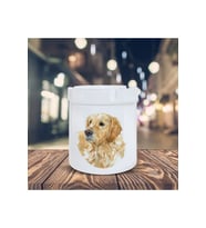 Çizimsel Küllük Golden Sevimli Köpek Baskılı Kül Tablası Kl-206