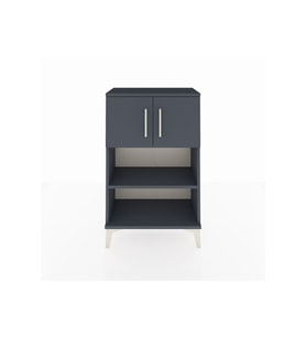 Arges Komodin 2 Raflı 2 Kapaklı 60x30x96 Antrasit-Antrasit