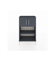 Arges Komodin 2 Raflı 2 Kapaklı 60x30x96 Antrasit-Antrasit