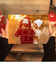 SEVGİLİLER GÜNÜNE ÖZEL Kişiye Özel Puzzle Hediye Seti