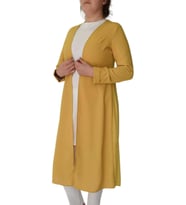 Kadın Sarı Tunik 2 li Krep Şifon MS01161 BGL-ST02165