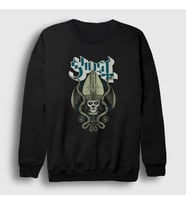 Presmono Unisex Siyah Snakes Ghost Sweatshirt 52475tt