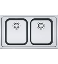FRANKE Logicaline SRX 620-86 Inox 2 Gözlü Tezgah Üstü Eviye