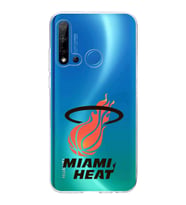 Huawei P20 Lite 2019 Uyumlu Kapak Miami Heat Tasarımlı Şeffaf Silikon Kılıf