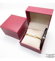 Kişiye Özel Taşlı Gold Bileklik + İsme Özel Mini Cep Kalemi - Hediyelik Kutulu Set (Karışık)