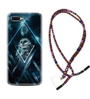 Oppo A5S A15 A16 A54 A55 A73 A74 Kılıf Boyun Asklı Rasta Silikon Old Owl 1649