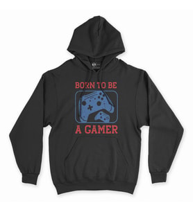 Kırmızı To Be A Gamer Siyah Kapşonlu Sweatshirt Hoddie