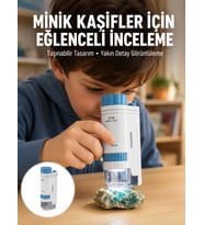 PMMA Optik Lensli Kompakt Taşınabilir Mikroskop Yeni Nesil