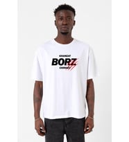 Khamzat Chimaev Borz Claw Beyaz Erkek Oversize Tshirt