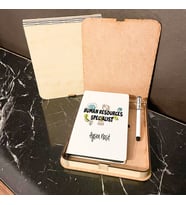 Human Resources Specialist Ahşap Kutulu Defter Kalem Set 002