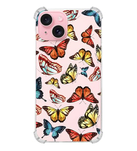 PrintiFy Apple iPhone 15 Plus Uyumlu Water Color 2 Baskılı Şeffaf Köşe Korumalı Antişok Kılıf