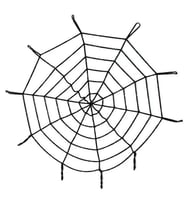 Halloween Cadılar Bayramı Örümcek Ağ Dekor Siyah 1.5 Metre (Çok Renkli)