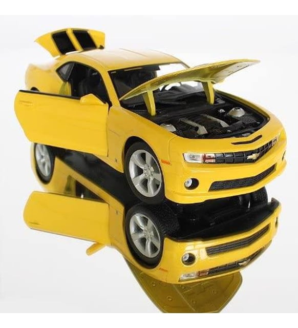 2010 CHEVY CAMARO SS ミニカー Maisto 2010 Chevrolet Camaro SS Sarı 1:18 Model Araba