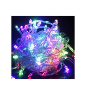 10 METRE 100 LED RENKLİ LED IŞIK YILBAŞI AĞACI IŞIĞI 220 VOLT RENKLİ IŞIK NOEL YILBAŞI IŞIKLARI