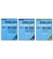 English Vocabulary in Use Pre-intermediate + Upper-intermediate + Advanced 3 lü SET