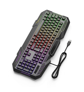 Çeşithane RGB Işıklı Kablolu Oyuncu Klavyesi USB Gaming Klavye