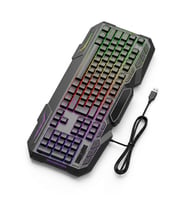Çeşithane RGB Işıklı Kablolu Oyuncu Klavyesi USB Gaming Klavye