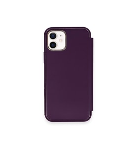 Pilelistore   iPhone 12 Kılıf Dolpin Kapaklı - Derin Mor