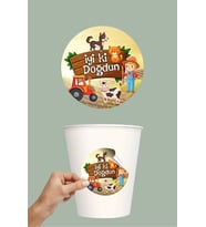 Çiftlik Konseptli Erkek Farm One Sticker ( Etiket) ** Yapışkanlı Kağıt