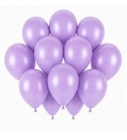 Lila Renk Lateks Pastel Balon (30 cm) - 12 Adet