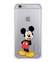 Apple iPhone 6S Plus Uyumlu Köşe Korumalı Antişok  Kapak Mickey Mouse Tasarımlı Şeffaf  Kılıf