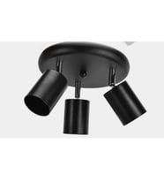 MYLİGHTS MAT SİYAH METAL PLOFONYER  LED AVİZE  GÜN IŞIĞI LED AMPUL DAHİLDİR