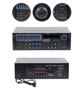 Midex MX-2300U 4 Kanal 2x300W Stereo Amfi 600W Power Mikser Bluetooth USB